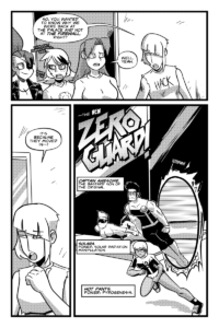 Dee Dee finally shows Isis who the new tenants of the Firewall are... The NEW Zero Guard: Hot Pants, Solara, and the new Captain Awesome(bastard son of the original)