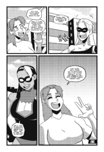 Fortress Max offers Isis and the girls a ride back to HQ, but she say' refuses because apparently she has 20 years of comics to catch up on, and wants to get at it. Fortress max says she hopes next time she gets to see her in action. Isis says they will definitely be getting registered so that she can.
